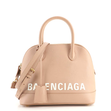 Balenciaga Logo Ville Bag Leather Small