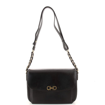 Salvatore Ferragamo Sandrine Shoulder Bag Saffiano Leather Medium