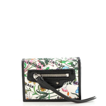 Gucci x Balenciaga The Hacker Project Neo Classic Wallet Flora Canvas