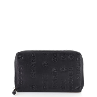 Chanel 31 Rue Cambon Organizer Wallet Embossed Leather