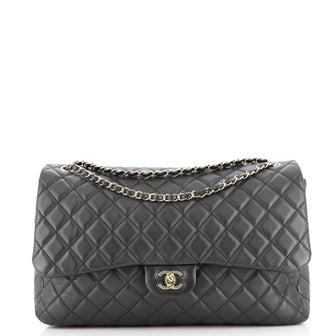 Chanel XXL Travel Flap Bag Quilted Calfskin Small Black 16664850