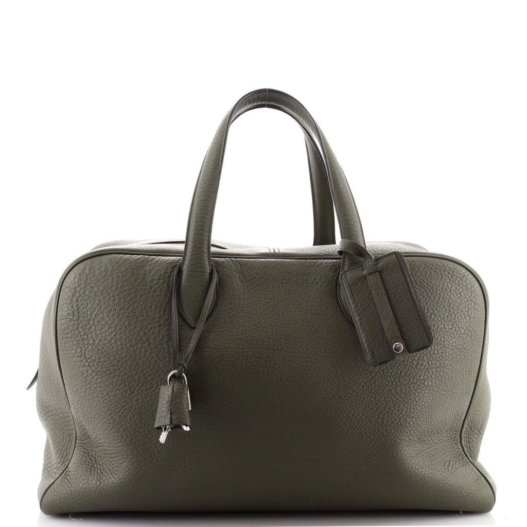 Hermes Victoria Ii Travel Handbag Clemence 43 Auction