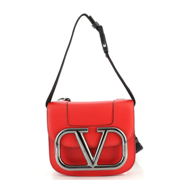 Valentino Supervee Convertible Satchel Leather Small