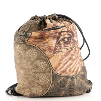 Givenchy Drawstring Backpack Printed Nylon Large
