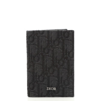 Christian Dior Bifold Card Holder Oblique Canvas