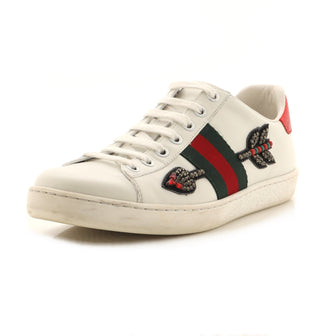 Gucci Ace Sneakers Embellished Leather