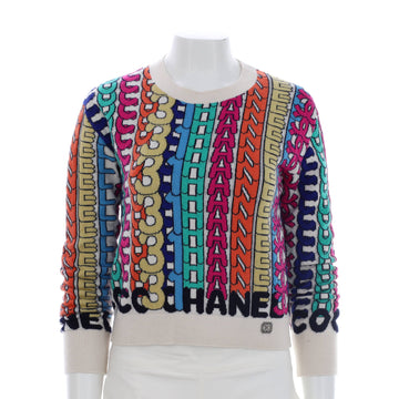 Chanel Women's Coco 31 All-Over Logo Sweater Cashmere