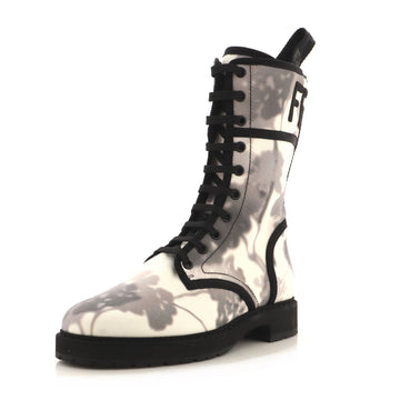 Fendi Women's Biker Boots Canvas