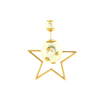 Christian Dior Star Mise En Dior Tribales Stud Earrings Metal with Faux Pearls