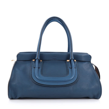 Chloe Everston Satchel Leather Large Blue
