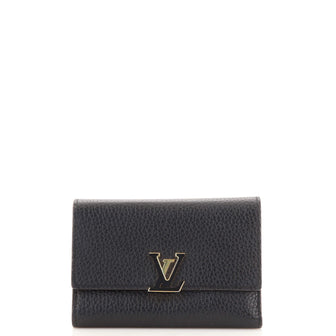 Louis Vuitton Capucines Compact Wallet Leather
