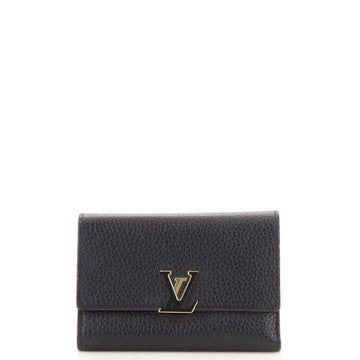Louis Vuitton Capucines Compact Wallet Leather