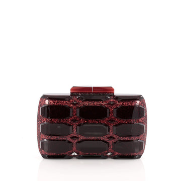 Gucci Aristographic Clutch Glitter Plexiglass pink