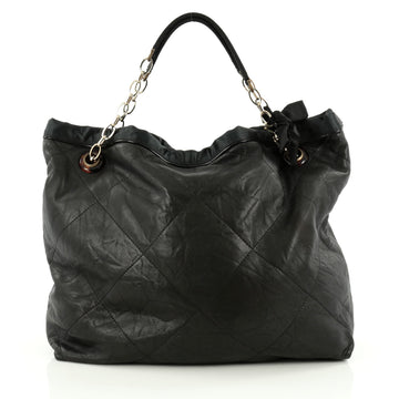 Lanvin Amalia Cabas Tote Leather Large black
