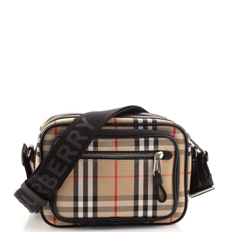 Burberry Paddy Crossbody Bag Vintage Check Canvas Small
