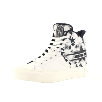 Christian Dior Women's Walk'N'Dior Star High-Top Sneakers Leather