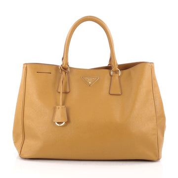 Prada Lux Open Tote Saffiano Leather Large yellow