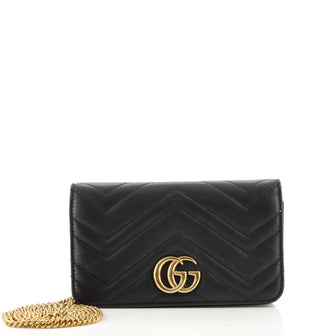 Gucci GG Marmont Chain Flap Bag Matelasse Leather Mini