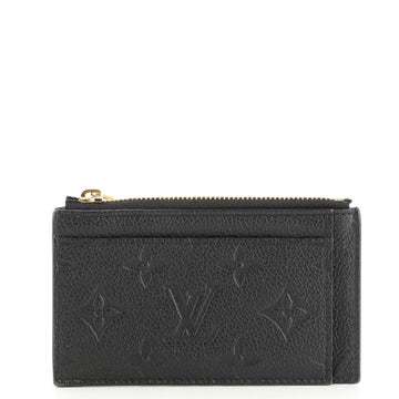Louis Vuitton Zipped Card Holder NM Monogram Empreinte Leather