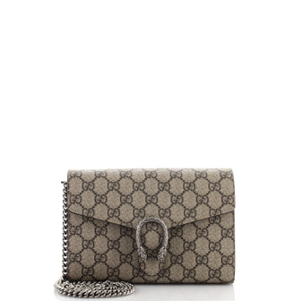 Gucci Dionysus Chain Wallet GG Coated Canvas Small