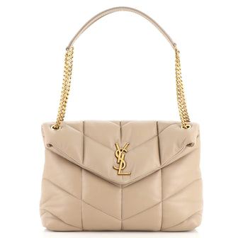 Saint Laurent LouLou Puffer Shoulder Bag Quilted Leather Medium