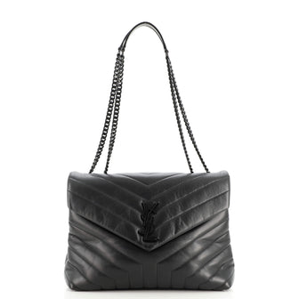 Saint Laurent LouLou Shoulder Bag Matelasse Chevron Leather Medium