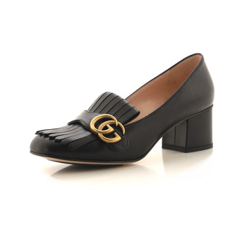 Gucci Women's GG Marmont Fringed Pumps Leather