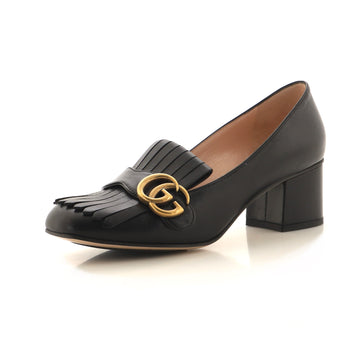 Gucci Women's GG Marmont Fringed Pumps Leather