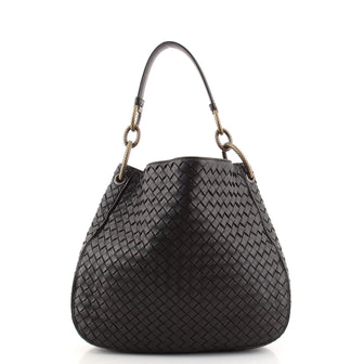Bottega Veneta Loop Shoulder Bag Intrecciato Nappa Medium