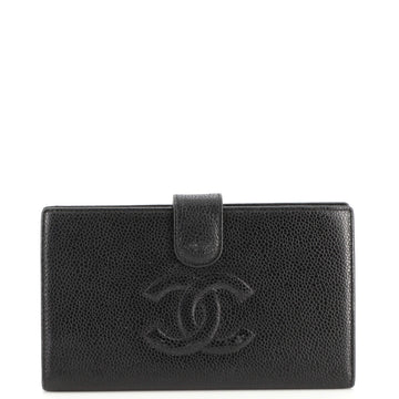 Chanel Timeless CC French Wallet Caviar Long