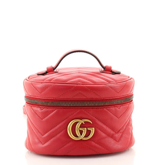 Gucci GG Marmont Vanity Backpack Matelasse Leather Mini