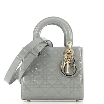 Christian Dior Lady Dior Chain Bag Cannage Quilt Patent Mini