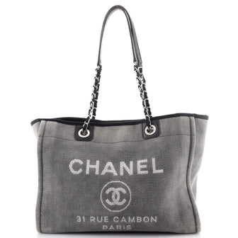 Chanel Deauville Tote Canvas Small