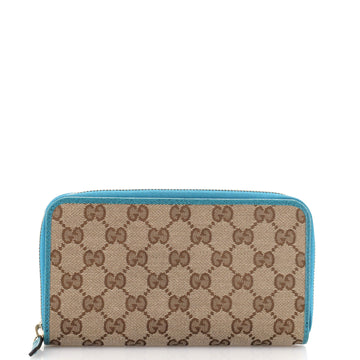 Gucci Zip Around Wallet (Outlet) GG Canvas Long