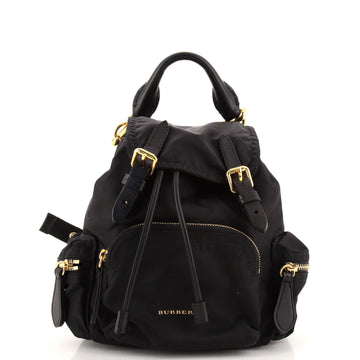 Burberry Rucksack Backpack Nylon with Leather Small
