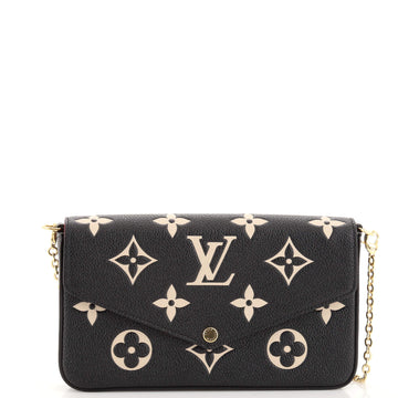 Louis Vuitton Felicie Pochette Bicolor Monogram Empreinte Giant
