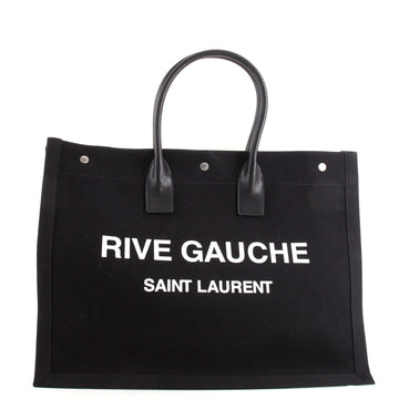 Saint Laurent Rive Gauche Shopper Tote Canvas Large