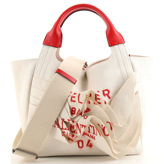 Valentino Rose Blossom Atelier Bag Canvas Medium