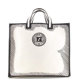 Fendi Shopper Tote Joshua Vides Printed Coated Canvas Large