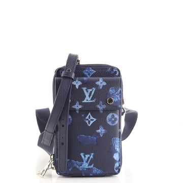Louis Vuitton Phone Pouch Limited Edition Monogram Ink Watercolor Leather