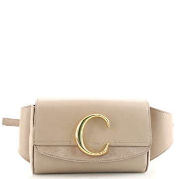 Chloe C Belt Bag Leather with Suede