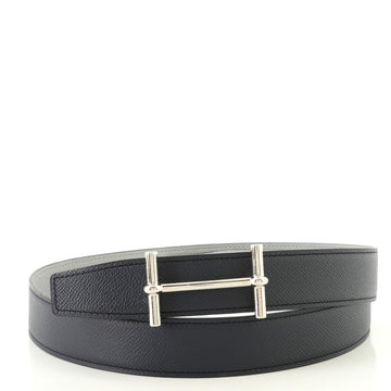 Hermes H D'Ancre Reversible Belt Metal and Leather Medium