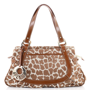 Fendi Chef Tote Printed Satin Large
