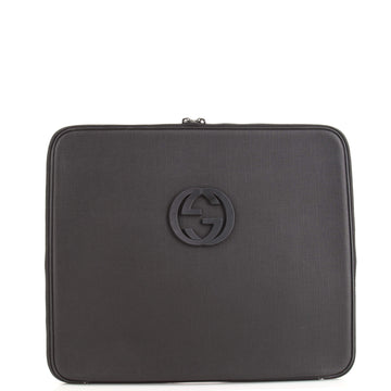 Gucci Interlocking Laptop Case Coated Canvas