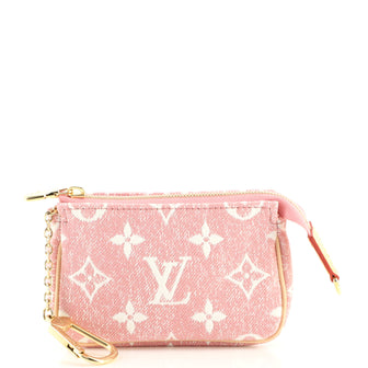 Louis Vuitton Micro Pochette Accessoires Denim Jacquard Pink