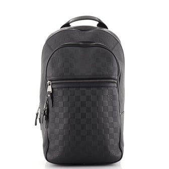 backpack louis vuitton michael Louis Vuitton Michael NM Backpack Damier Infini Leather Black 166997233