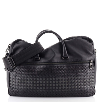 Bottega Veneta Convertible Briefcase Leather with Intrecciato Detail Large