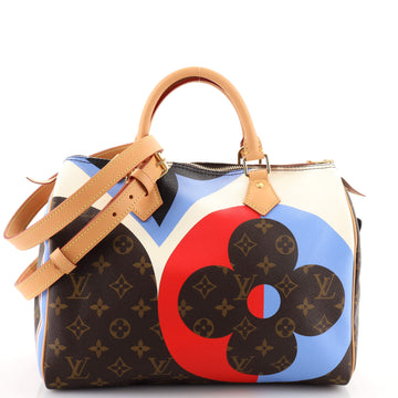 Louis Vuitton Speedy Bandouliere Bag Limited Edition Game On Monogram Canvas 30