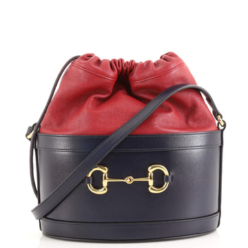 Gucci Horsebit 1955 Bucket Crossbody Bag Leather Small
