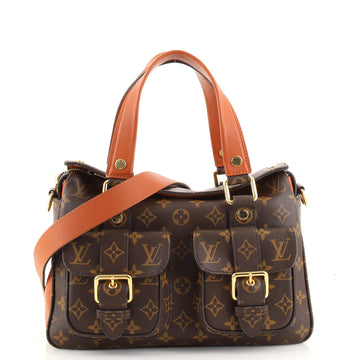 Louis Vuitton Manhattan NM Handbag Monogram Canvas with Leather